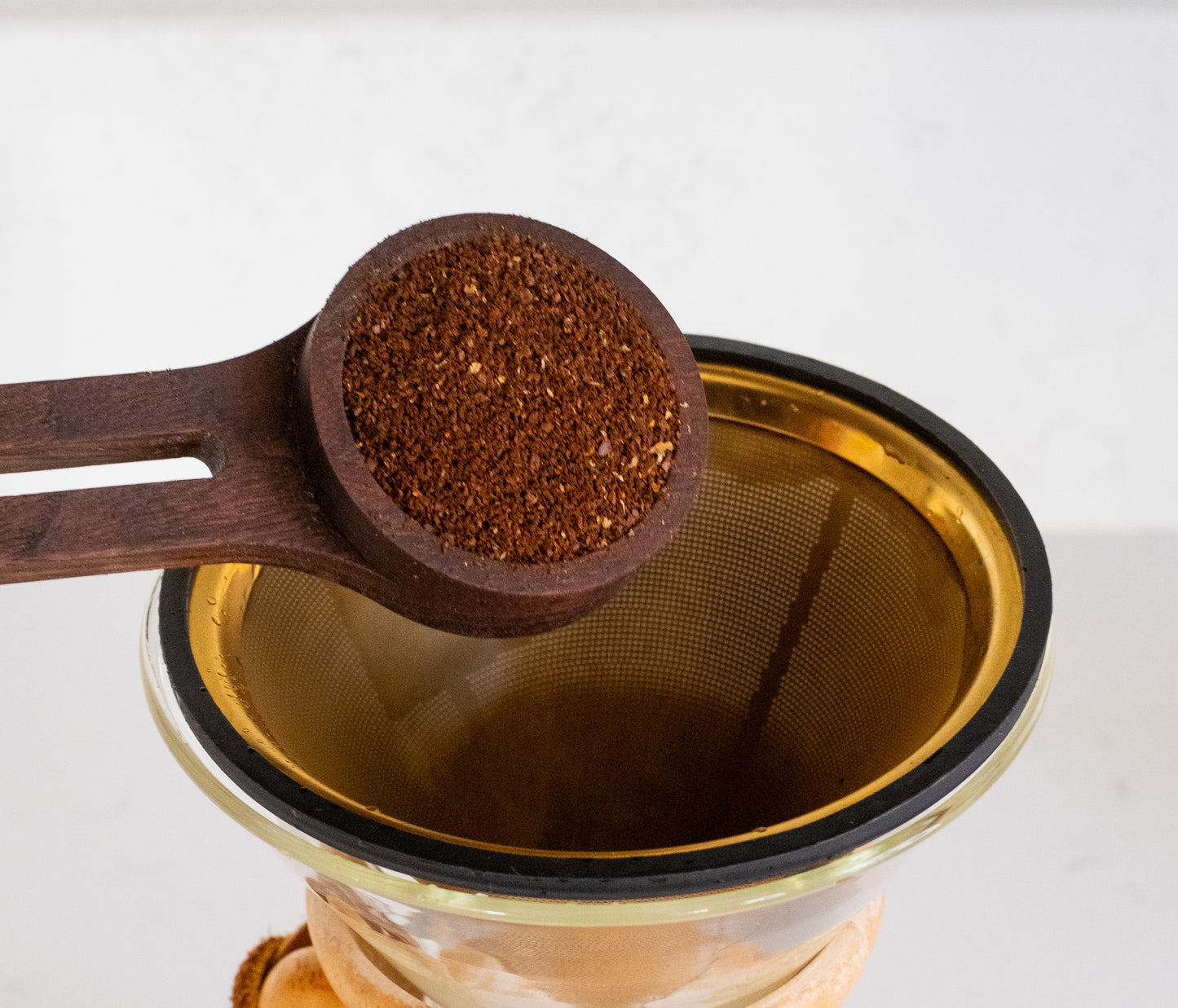 Handcrafted Coffee Scoop / Bag Clip - Solid Walnut