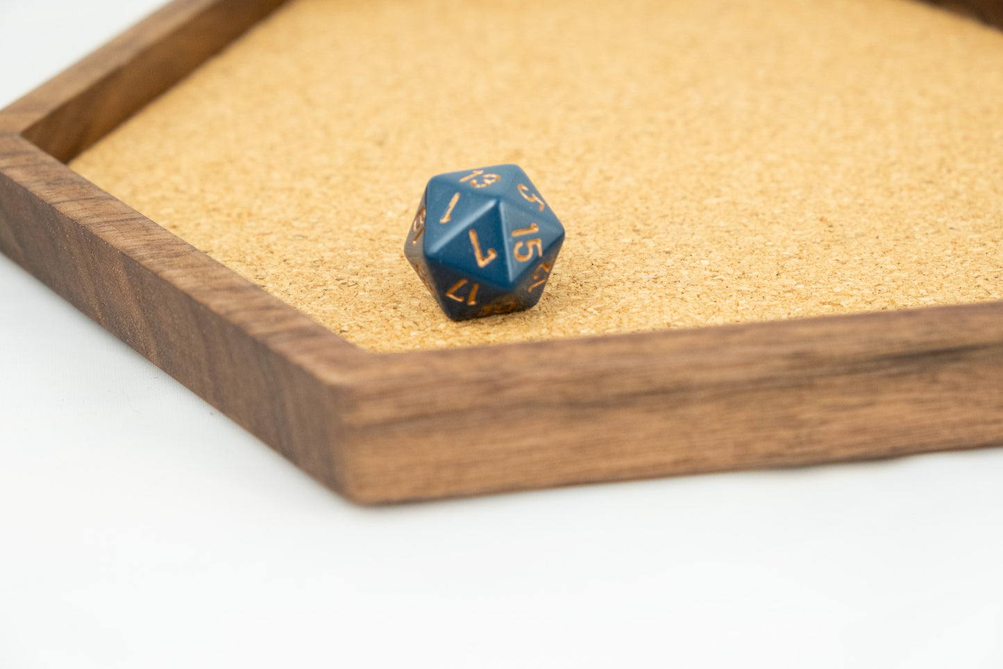 Premium Hexagon DnD Dice Tray and Dice Box Set