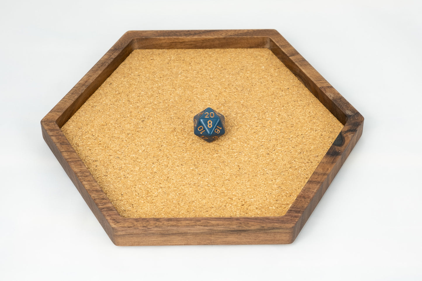 Premium Hexagon DnD Dice Tray and Dice Box Set